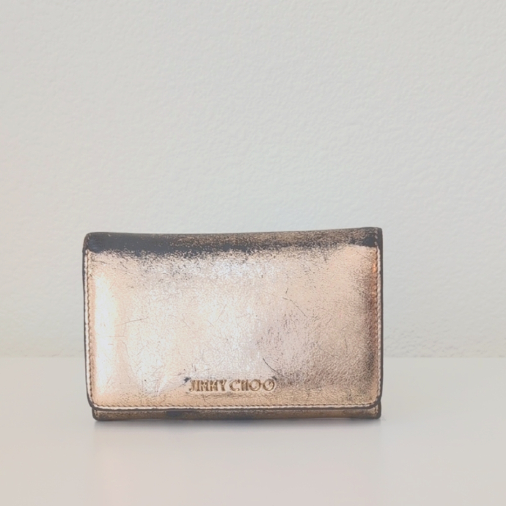 Jimmy Choo Gold Metallic Wallet